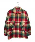 CHAPS RALPH LAURENチャップス ラルフローレン）の古着「ウール混チェックジャケット」｜レッド