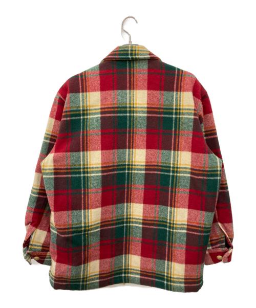 CHAPS RALPH LAUREN（チャップス ラルフローレン）CHAPS RALPH LAUREN (チャップス ラルフローレン) ウール混チェックジャケット レッド サイズ:Ⅼの古着・服飾アイテム