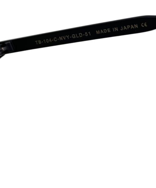 Thom Browne（トムブラウン）Thom Browne (トムブラウン) サングラス ネイビー×イエロー サイズ:51□19-150の古着・服飾アイテム