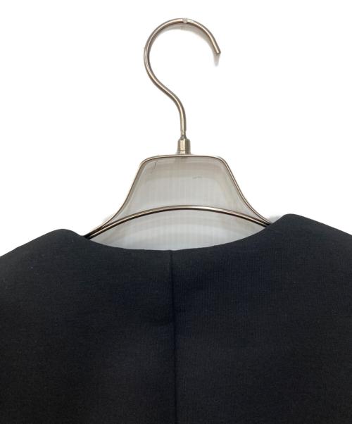 Adam et Rope（アダム エ ロペ）Adam et Rope (アダム エ ロペ) エッグブローチ付きペプラムカーディガン ブラック サイズ:FREE 未使用品の古着・服飾アイテム