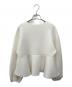 CAPRICIEUX LE'MAGE (カプリシューレマージュ) ペプラムジップカーディガン アイボリー サイズ:Free：4000円