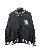 WIND AND SEA×MLBウィンダンシー×エムエルビー）の古着「Satin Blouson」｜ブラック