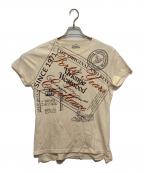 Vivienne Westwoodヴィヴィアンウエストウッド）の古着「総柄Tシャツ」｜ベージュ