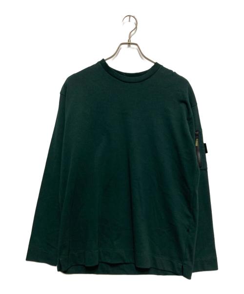 Junhashimoto（ジュンハシモト）junhashimoto (ジュンハシモト) JH+ DROP SHOULDER L/S グリーン サイズ:3の古着・服飾アイテム