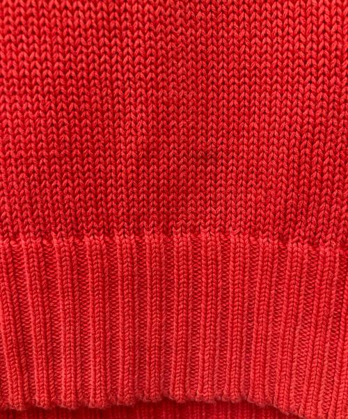 POLO RALPH LAUREN（ポロ・ラルフローレン）POLO RALPH LAUREN (ポロ・ラルフローレン) コットンニット レッド サイズ:Ⅼの古着・服飾アイテム