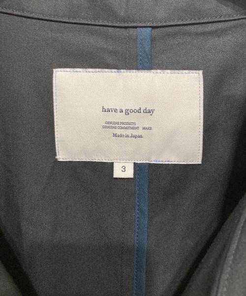 have a good day（ハブ ア グッド デイ）have a good day (ハブ ア グッド デイ) ステンカラーコート ネイビー サイズ:3の古着・服飾アイテム