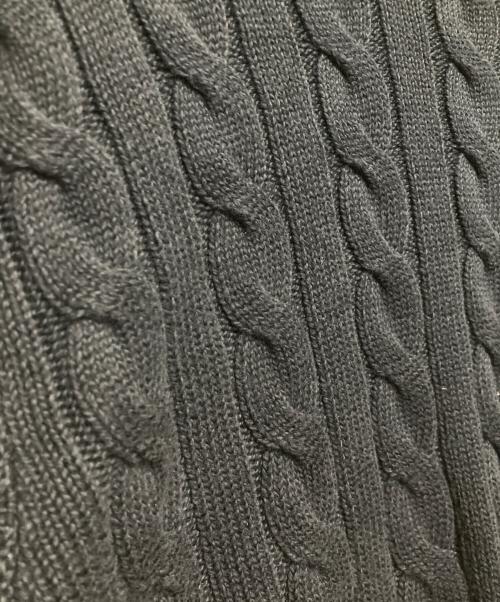 POLO RALPH LAUREN（ポロ・ラルフローレン）POLO RALPH LAUREN (ポロ・ラルフローレン) ポニー刺繍ケーブルニット ネイビー サイズ:LGの古着・服飾アイテム