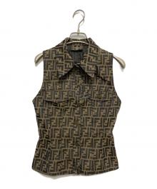 FENDI（フェンディ）の古着「ズッカ柄ベスト」｜ブラウン