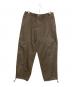 CUP AND CONE（カップアンドコーン）の古着「Cotton Twill Baggy Pantsコットン ツイル バギー パンツ」｜グリーン