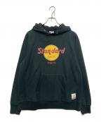 STANDARD CALIFORNIAスタンダードカリフォルニア）の古着「HEAVYWEIGHT H.R.C LOGO HOOD SWEAT」｜ブラック