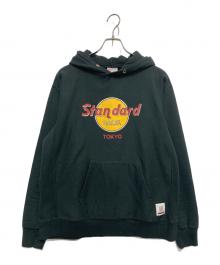 STANDARD CALIFORNIA（スタンダードカリフォルニア）の古着「HEAVYWEIGHT H.R.C LOGO HOOD SWEAT」｜ブラック