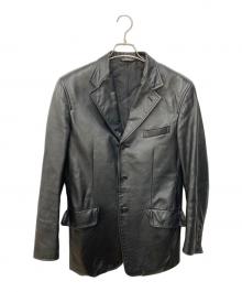 PAUL SMITH（ポールスミス）の古着「レザージャケット」｜ブラック