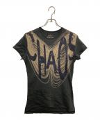 Vivienne Westwood manヴィヴィアン ウェストウッド マン）の古着「CHAOS オーブ プリントtシャツ」｜グレー