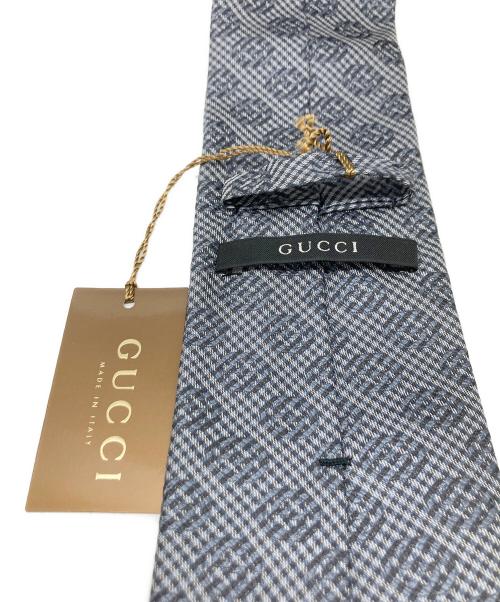 GUCCI（グッチ）GUCCI (グッチ) インターロッキングGシルクネクタイ サイズ:不明 未使用品の古着・服飾アイテム