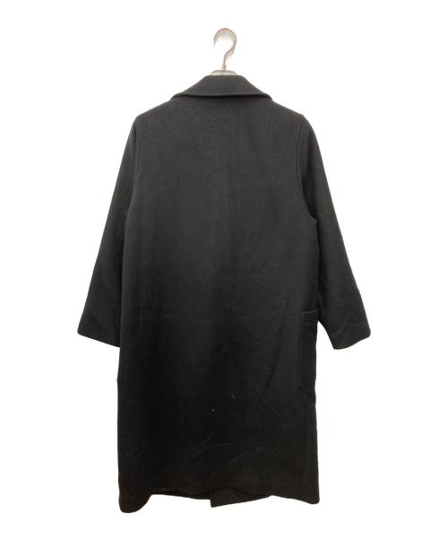 Lui's（ルイス）Lui's (ルイス) メルトンオーバーコート ブラック サイズ:Sの古着・服飾アイテム