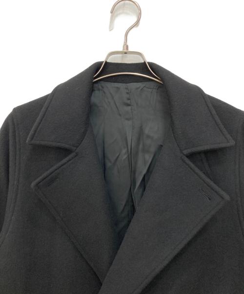 Lui's（ルイス）Lui's (ルイス) メルトンオーバーコート ブラック サイズ:Sの古着・服飾アイテム