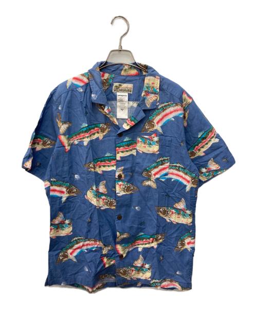 Patagonia（パタゴニア）Patagonia (パタゴニア) アロハシャツ ブルー サイズ:Mの古着・服飾アイテム