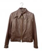BROOKSブルックス）の古着「レザージャケット」｜ブラウン