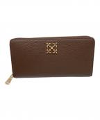 russetラシット）の古着「モノグラムプレートラウンドジップウォレット」｜ブラウン