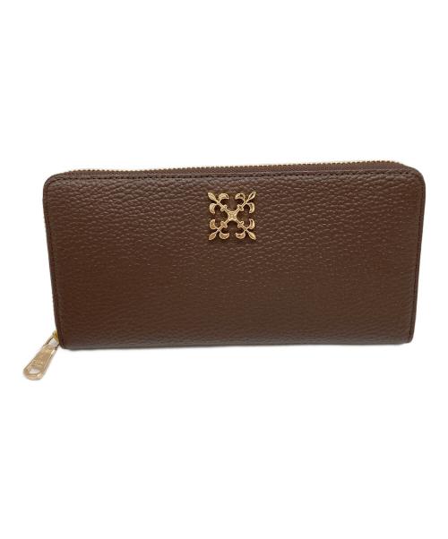 russet（ラシット）russet (ラシット) モノグラムプレートラウンドジップウォレット ブラウン サイズ:不明 未使用品の古着・服飾アイテム