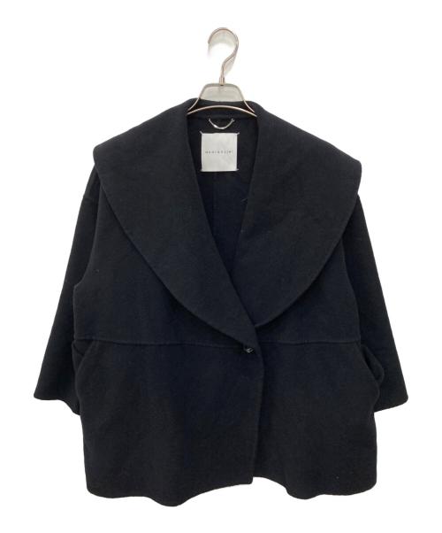 quaranciel（カランシエル）quaranciel (カランシエル) リバー ケープ ショート コート 25AW ネイビー サイズ:不明　の古着・服飾アイテム
