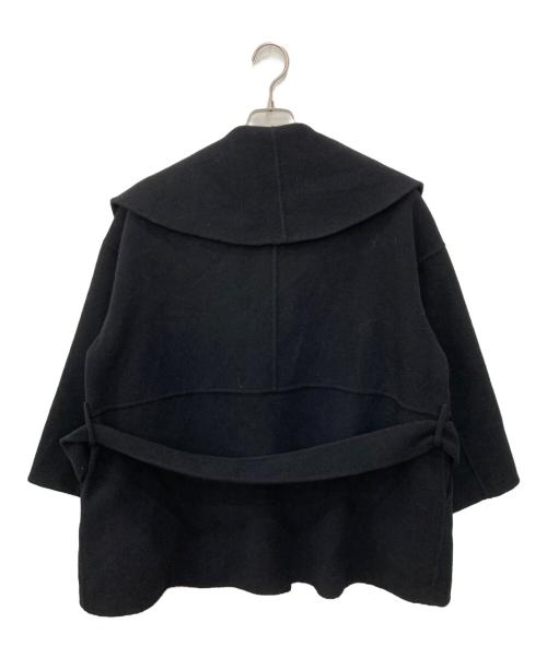 quaranciel（カランシエル）quaranciel (カランシエル) リバー ケープ ショート コート 25AW ネイビー サイズ:不明　の古着・服飾アイテム