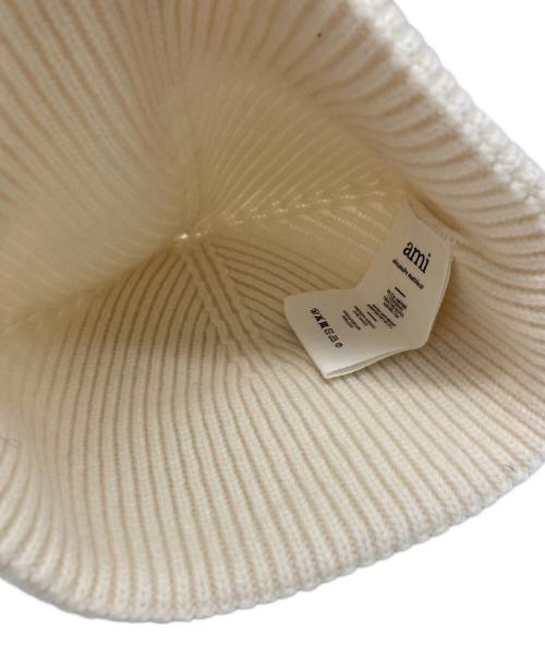 ami（アミ）ami (アミ) ニット帽 ホワイト サイズ:不明の古着・服飾アイテム