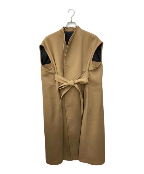ELLIE（エリー）ELLIE (エリー) スリーブレスコート ベージュ サイズ:F 未使用品の古着・服飾アイテム