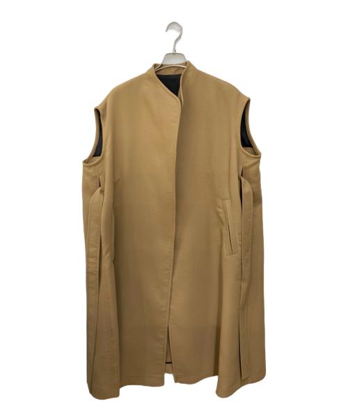 ELLIE（エリー）ELLIE (エリー) スリーブレスコート ベージュ サイズ:F 未使用品の古着・服飾アイテム