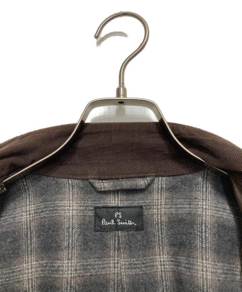 PS Paul Smith（ＰＳポールスミス）PS Paul Smith (ＰＳポールスミス) シープレザーモーターサイクルジャケット ブラウン サイズ:Ⅿの古着・服飾アイテム