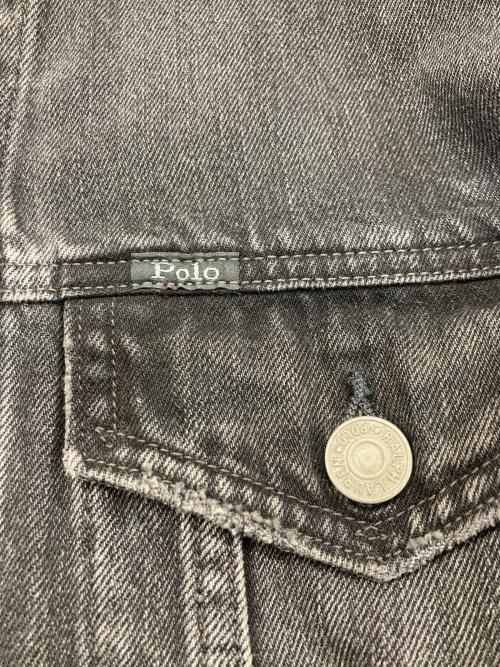 POLO RALPH LAUREN（ポロ・ラルフローレン）POLO RALPH LAUREN (ポロ・ラルフローレン) デニムジャケット ブラック サイズ:Mの古着・服飾アイテム