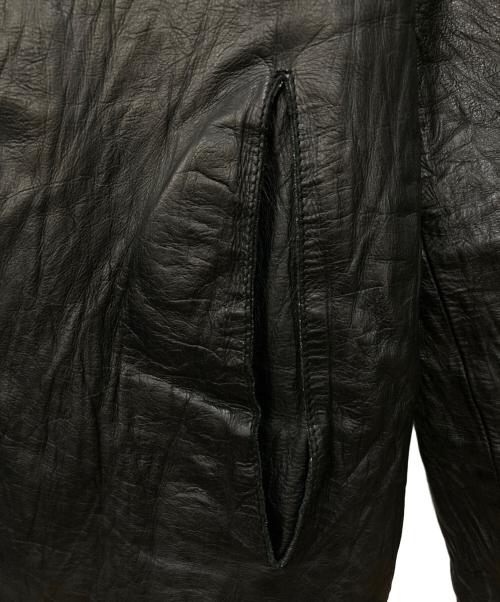 MO851（MO851）MO851 (MO851) レザージャケット ブラック サイズ:Sの古着・服飾アイテム
