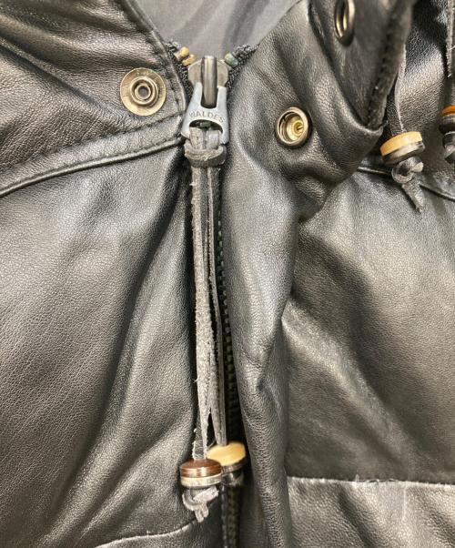 TOMORROW LAND（トゥモローランド）TOMORROW LAND (トゥモローランド) Kemit (ケミット) シルバーフォックスシープレザーダウンジャケット ブラック サイズ:46の古着・服飾アイテム