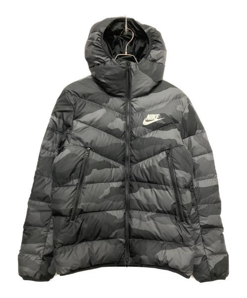 NIKE（ナイキ）NIKE (ナイキ) Fill Down Windrunner AOP Hoodie JKT ブラック サイズ:Mの古着・服飾アイテム