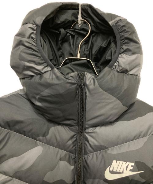 NIKE（ナイキ）NIKE (ナイキ) Fill Down Windrunner AOP Hoodie JKT ブラック サイズ:Mの古着・服飾アイテム