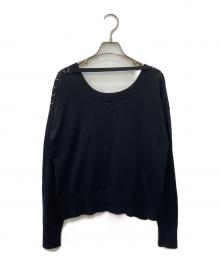 DIESEL（ディーゼル）の古着「デザインニット」｜ブラック