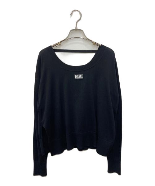 DIESEL（ディーゼル）DIESEL (ディーゼル) デザインニット ブラック サイズ:XSの古着・服飾アイテム