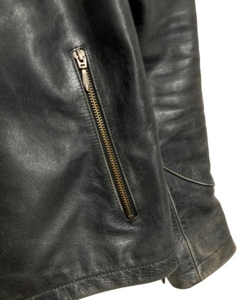 SCHAFFEN（シャッフェン）SCHAFFEN (シャッフェン) レザージャケット ブラック サイズ:1の古着・服飾アイテム
