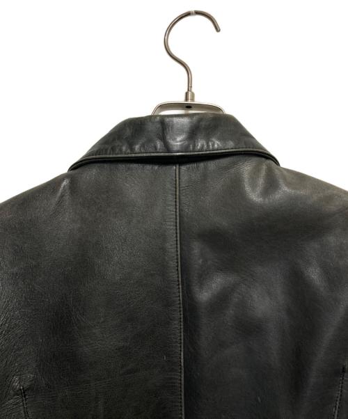 SCHAFFEN（シャッフェン）SCHAFFEN (シャッフェン) レザージャケット ブラック サイズ:1の古着・服飾アイテム