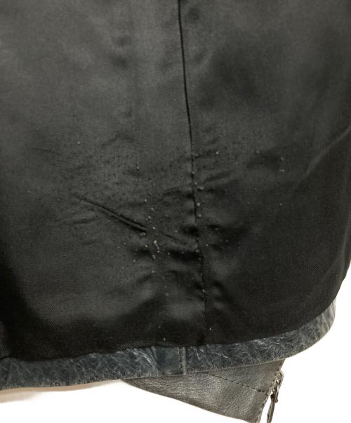 SCHAFFEN（シャッフェン）SCHAFFEN (シャッフェン) レザージャケット ブラック サイズ:1の古着・服飾アイテム
