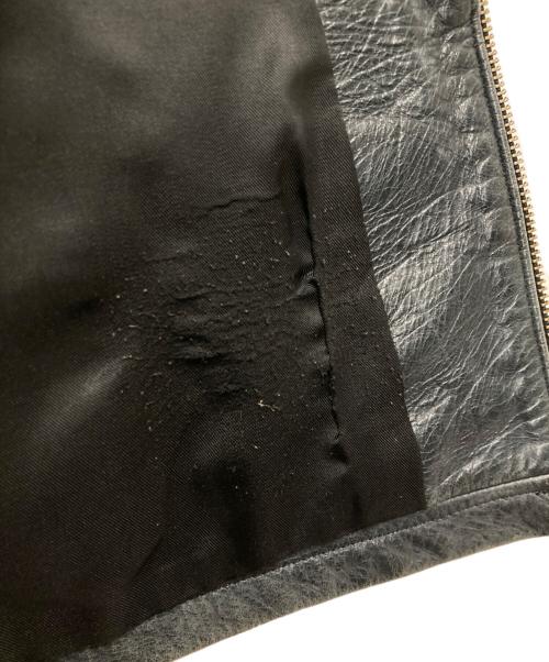 SCHAFFEN（シャッフェン）SCHAFFEN (シャッフェン) レザージャケット ブラック サイズ:1の古着・服飾アイテム