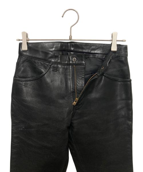 LEVI'S（リーバイス）LEVI'S (リーバイス) 00’s レザーパンツ ブラック サイズ:W28の古着・服飾アイテム