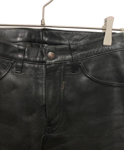 LEVI'S（リーバイス）LEVI'S (リーバイス) 00’s レザーパンツ ブラック サイズ:W28の古着・服飾アイテム