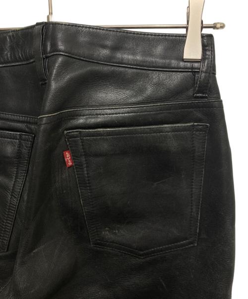 LEVI'S（リーバイス）LEVI'S (リーバイス) 00’s レザーパンツ ブラック サイズ:W28の古着・服飾アイテム