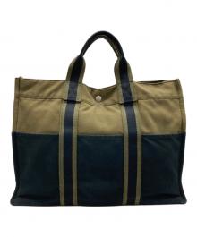 HERMES（エルメス）の古着「バッグ」｜カーキ×ネイビー