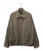 BEAMS PLUSビームスプラス）の古着「メランジツイル ジップブルゾンカラー」｜ブラウン