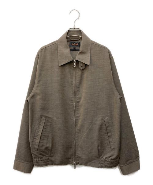 BEAMS PLUS（ビームスプラス）BEAMS PLUS (ビームスプラス) メランジツイル ジップブルゾンカラー ブラウン サイズ:Mの古着・服飾アイテム