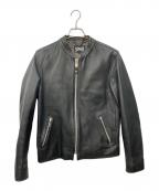 Schottショット）の古着「シングルライダースジャケット」｜ブラック