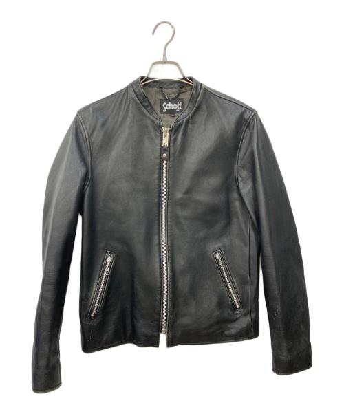 Schott（ショット）Schott (ショット) シングルライダースジャケット ブラック サイズ:Ｌの古着・服飾アイテム