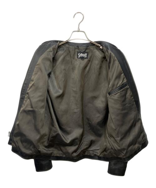 Schott（ショット）Schott (ショット) シングルライダースジャケット ブラック サイズ:Ｌの古着・服飾アイテム